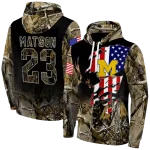 customized michigan wolverines tree camo hoodie best selling