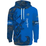 customized middle tennessee blue raiders deer silhouette blue hoodie best selling