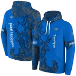 customized middle tennessee blue raiders deer silhouette blue hoodie best selling