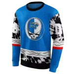 customized middle tennessee blue raiders grateful vibes blue hoodie best selling