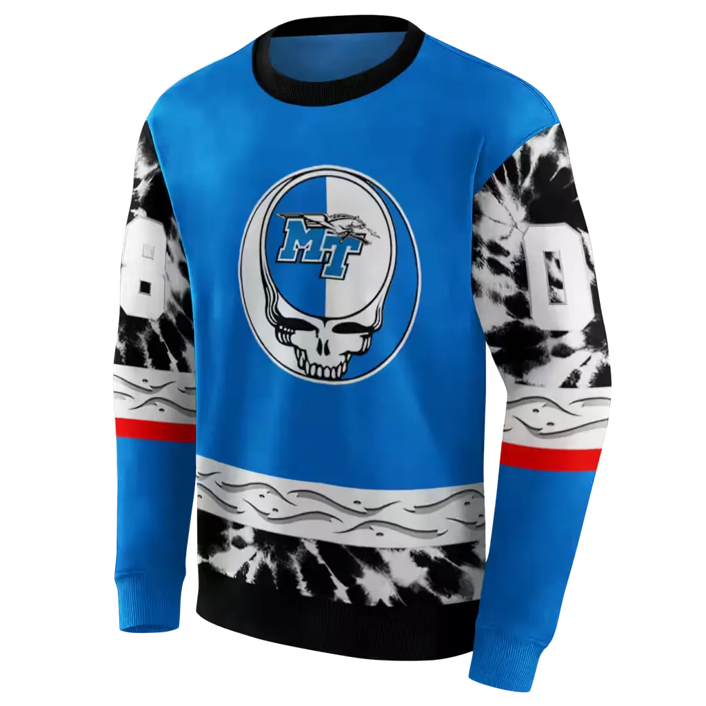 customized middle tennessee blue raiders grateful vibes blue hoodie new arrival customized middle tennessee blue raiders grateful vibes blue hoodie new arrival