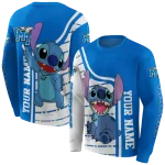 customized middle tennessee blue raiders stitch blue hoodie best selling