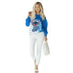 customized middle tennessee blue raiders stitch blue hoodie best selling