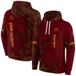 customized minnesota golden gophers deer silhouette maroon hoodie best selling