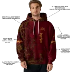 customized minnesota golden gophers deer silhouette maroon hoodie best selling
