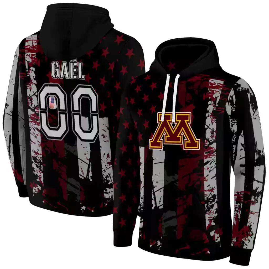 customized minnesota golden gophers distressed flag maroon black hoodie fashion forward customized minnesota golden gophers distressed flag maroon black hoodie fashion forward