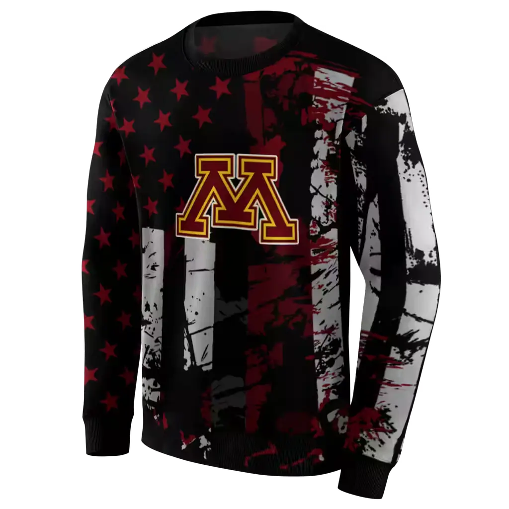 customized minnesota golden gophers distressed flag maroon black hoodie new arrival customized minnesota golden gophers distressed flag maroon black hoodie new arrival