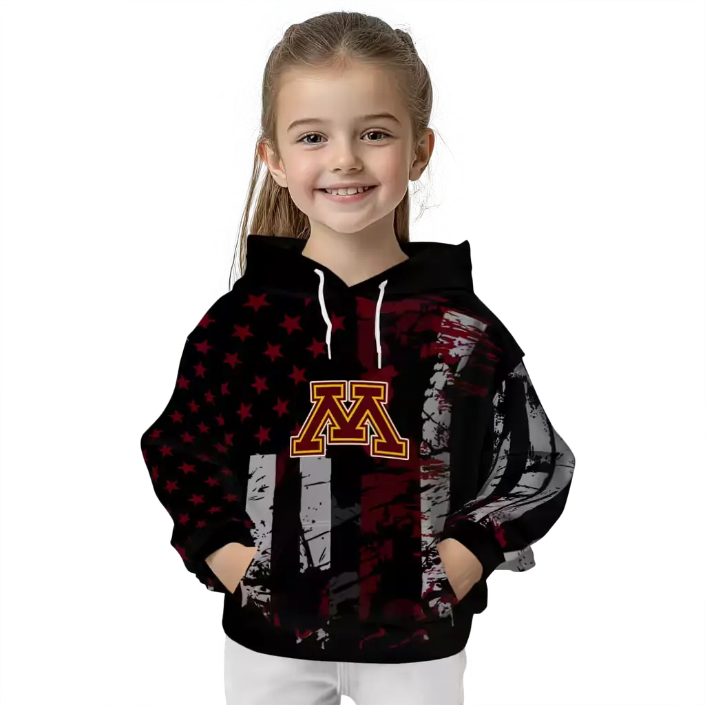 customized minnesota golden gophers distressed flag maroon black hoodie top rated customized minnesota golden gophers distressed flag maroon black hoodie top rated