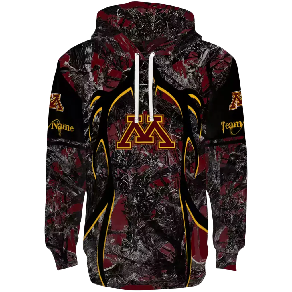 customized minnesota golden gophers hunting theme maroon black hoodie best selling customized minnesota golden gophers hunting theme maroon black hoodie best selling