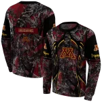 customized minnesota golden gophers hunting theme maroon black hoodie best selling