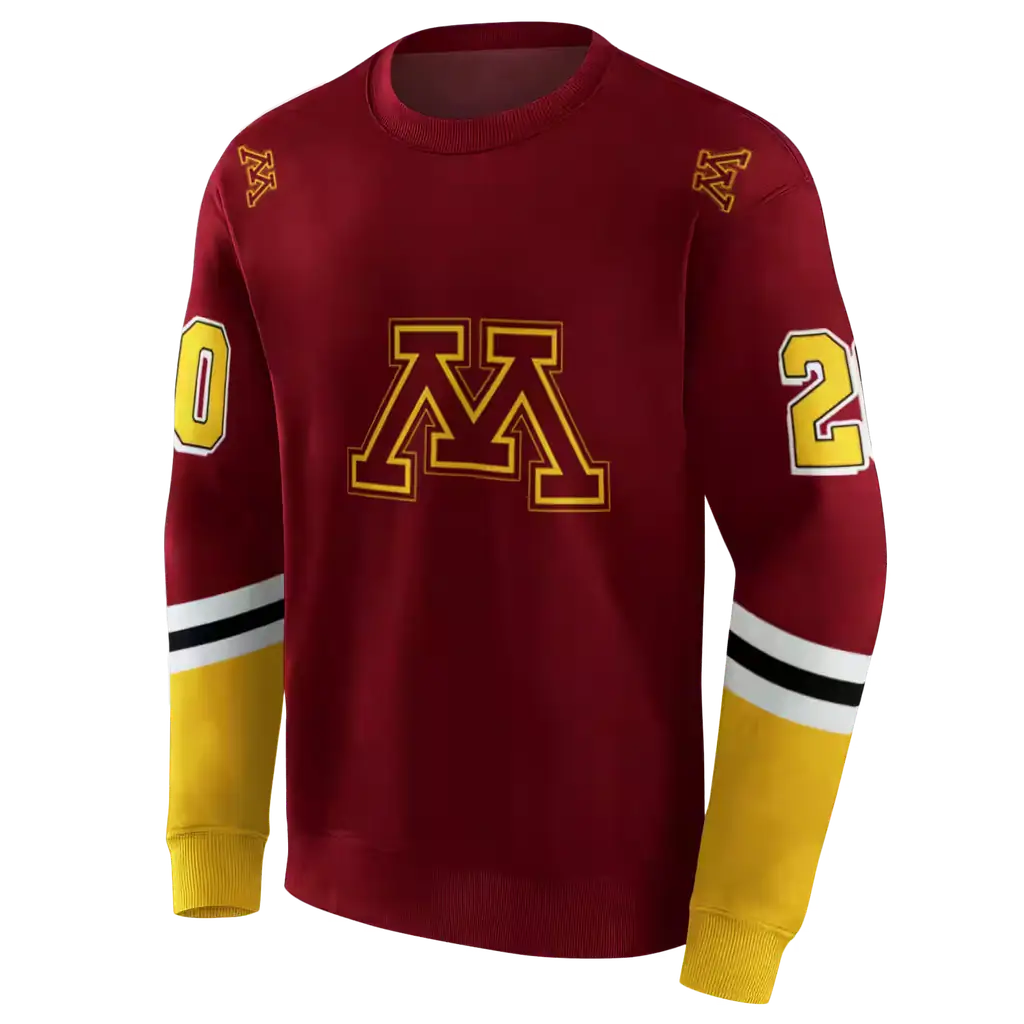 customized minnesota golden gophers striped sleeves maroon hoodie new arrival customized minnesota golden gophers striped sleeves maroon hoodie new arrival