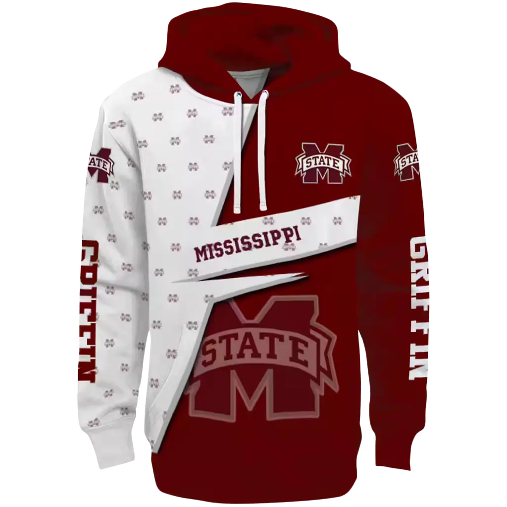 customized mississippi state bulldogs abstract shape maroon hoodie best selling customized mississippi state bulldogs abstract shape maroon hoodie best selling