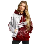 customized mississippi state bulldogs abstract shape maroon hoodie best selling