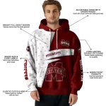 customized mississippi state bulldogs abstract shape maroon hoodie best selling