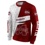 customized mississippi state bulldogs abstract shape maroon hoodie best selling