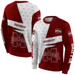 customized mississippi state bulldogs abstract shape maroon hoodie best selling