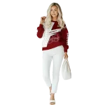 customized mississippi state bulldogs abstract shape maroon hoodie best selling