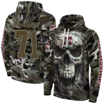 customized mississippi state bulldogs camo skull hoodie best selling