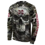 customized mississippi state bulldogs camo skull hoodie best selling