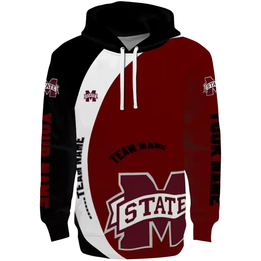 customized mississippi state bulldogs minimalist design maroon black hoodie best selling customized mississippi state bulldogs minimalist design maroon black hoodie best selling