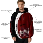 customized mississippi state bulldogs minimalist design maroon black hoodie best selling