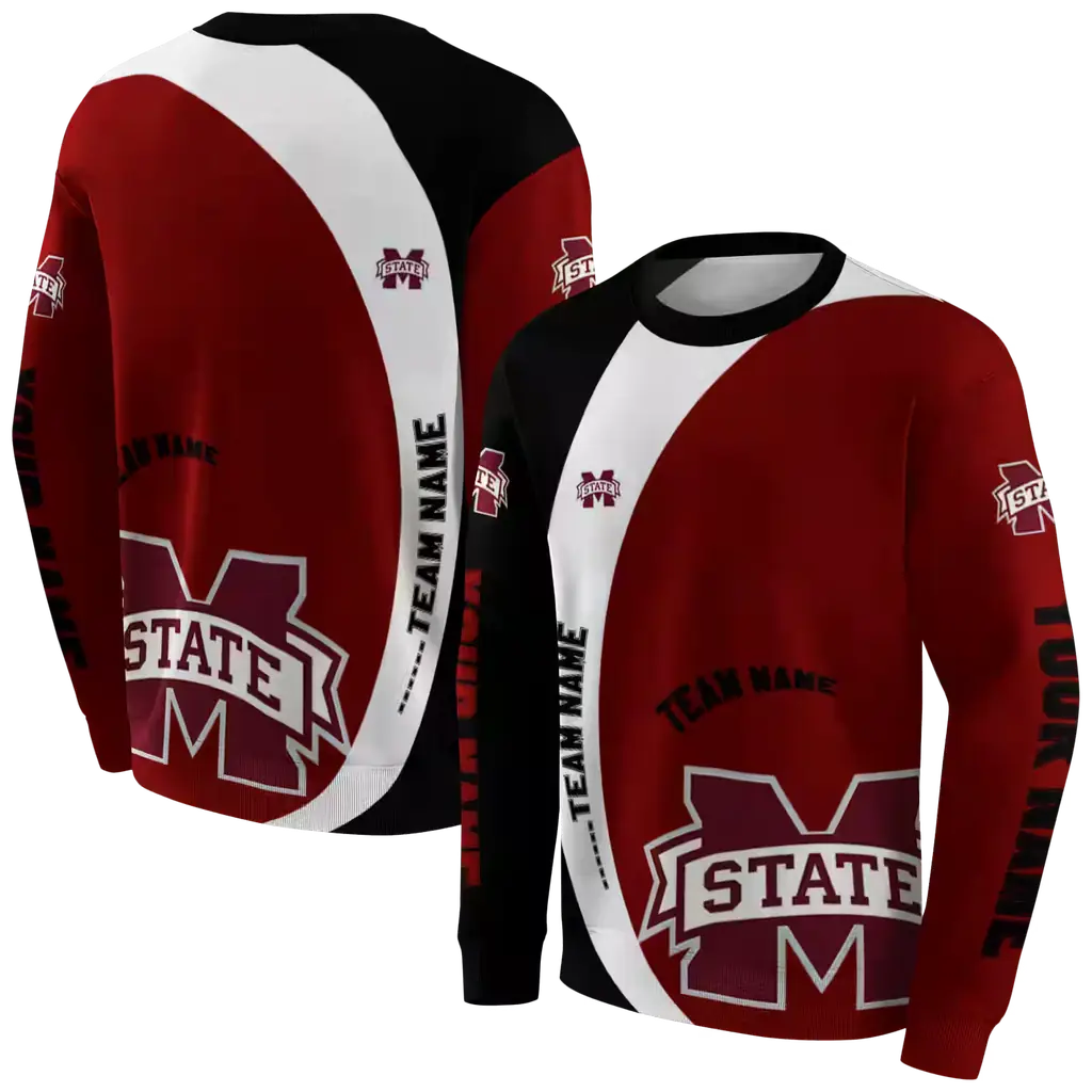 customized mississippi state bulldogs minimalist design maroon black hoodie premium grade customized mississippi state bulldogs minimalist design maroon black hoodie premium grade