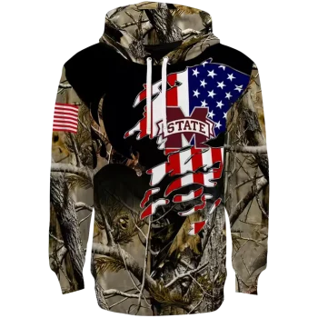 customized mississippi state bulldogs tree camo hoodie best selling