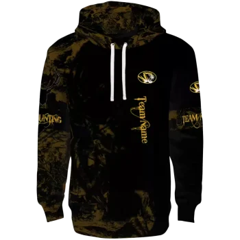 customized missouri tigers deer silhouette black hoodie best selling