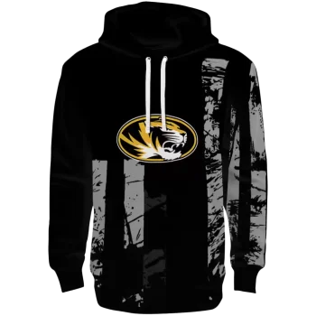 customized missouri tigers distressed flag black hoodie best selling
