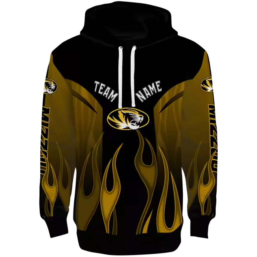customized missouri tigers flame design black hoodie best selling customized missouri tigers flame design black hoodie best selling