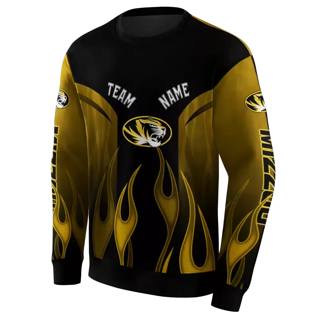 customized missouri tigers flame design black hoodie new arrival customized missouri tigers flame design black hoodie new arrival