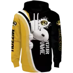 customized missouri tigers peeking snoopy black hoodie best selling