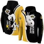 customized missouri tigers peeking snoopy black hoodie best selling