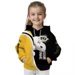 customized missouri tigers peeking snoopy black hoodie best selling