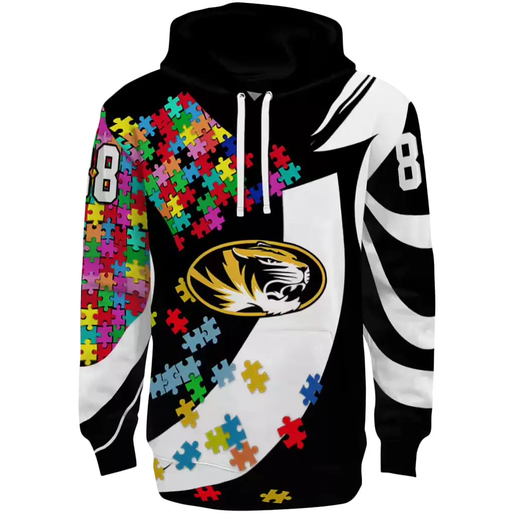 customized missouri tigers puzzle pieces black hoodie best selling customized missouri tigers puzzle pieces black hoodie best selling