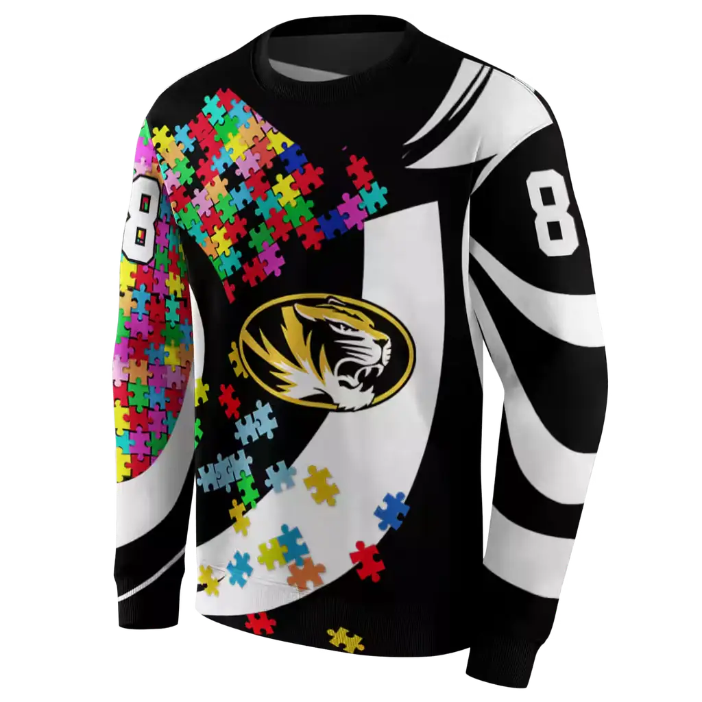 customized missouri tigers puzzle pieces black hoodie new arrival customized missouri tigers puzzle pieces black hoodie new arrival