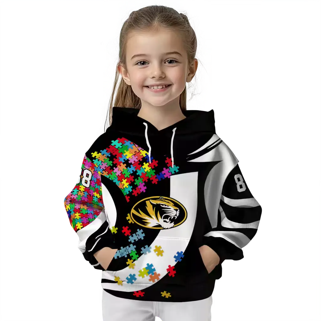 customized missouri tigers puzzle pieces black hoodie top rated customized missouri tigers puzzle pieces black hoodie top rated