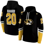customized missouri tigers striped sleeves black hoodie best selling