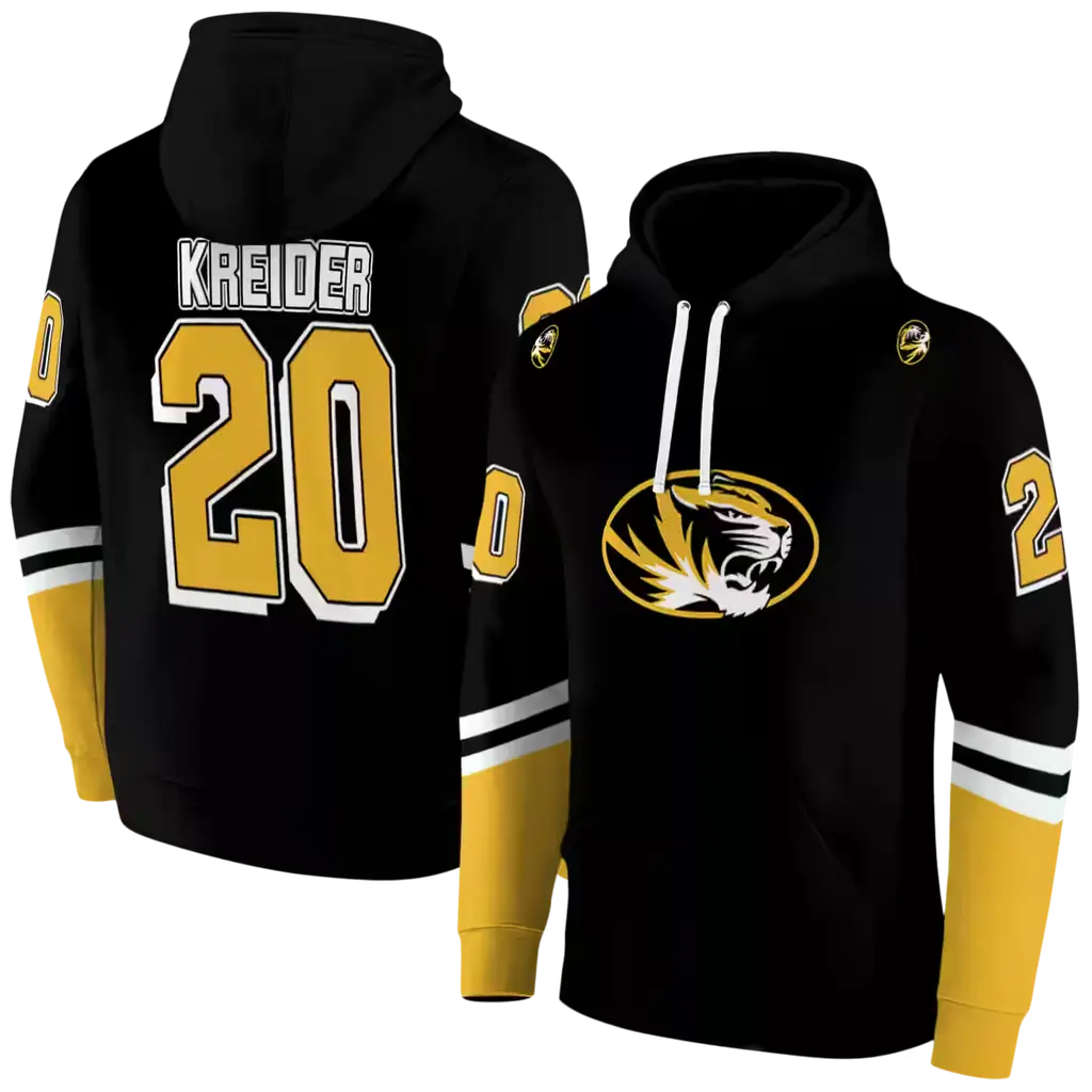 customized missouri tigers striped sleeves black hoodie fashion forward customized missouri tigers striped sleeves black hoodie fashion forward