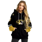 customized missouri tigers striped sleeves black hoodie best selling