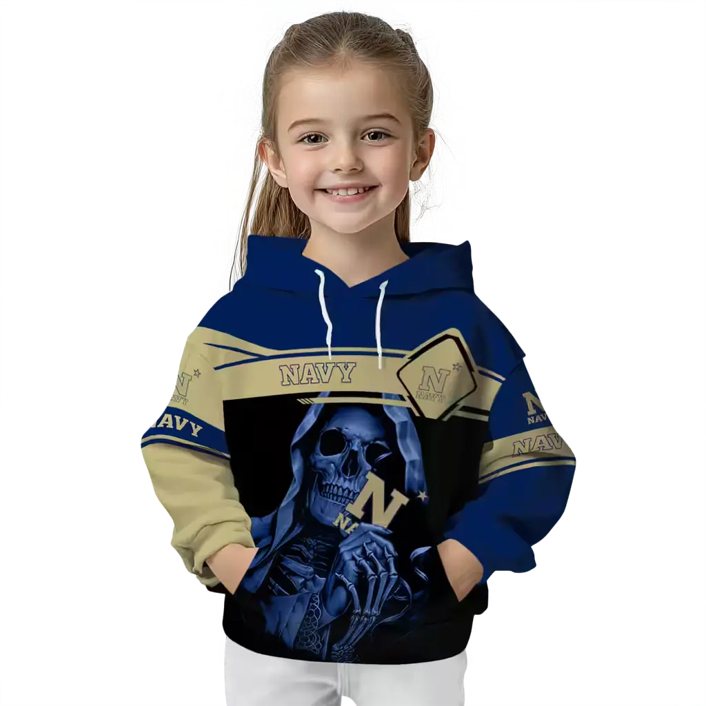 customized navy midshipmen grim reaper blue black hoodie top rated customized navy midshipmen grim reaper blue black hoodie top rated
