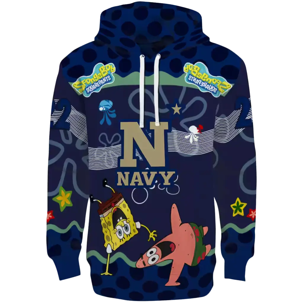 customized navy midshipmen spongebob patrick star blue navy hoodie best selling customized navy midshipmen spongebob patrick star blue navy hoodie best selling