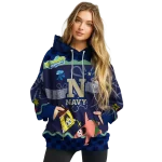 customized navy midshipmen spongebob patrick star blue navy hoodie best selling