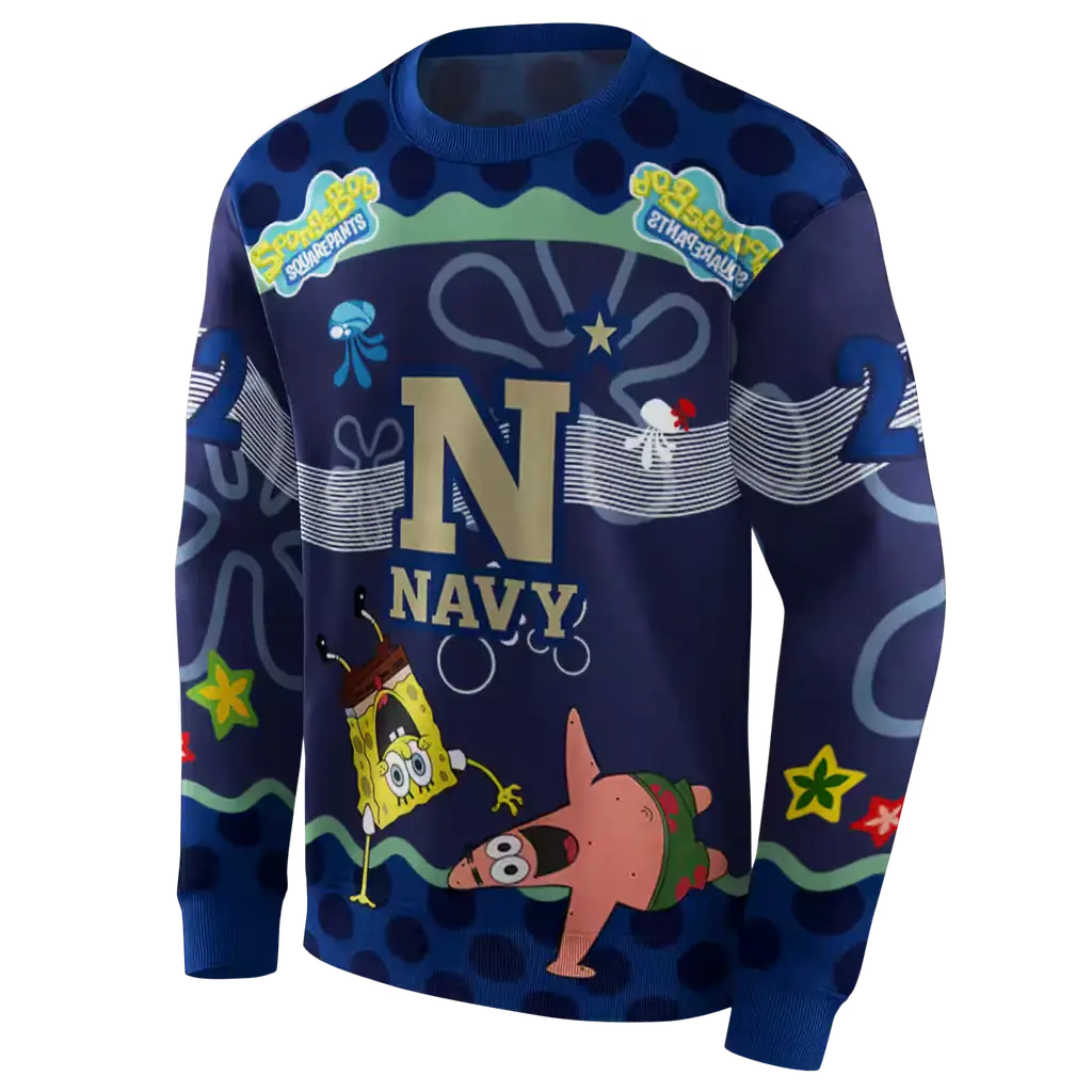 customized navy midshipmen spongebob patrick star blue navy hoodie new arrival customized navy midshipmen spongebob patrick star blue navy hoodie new arrival