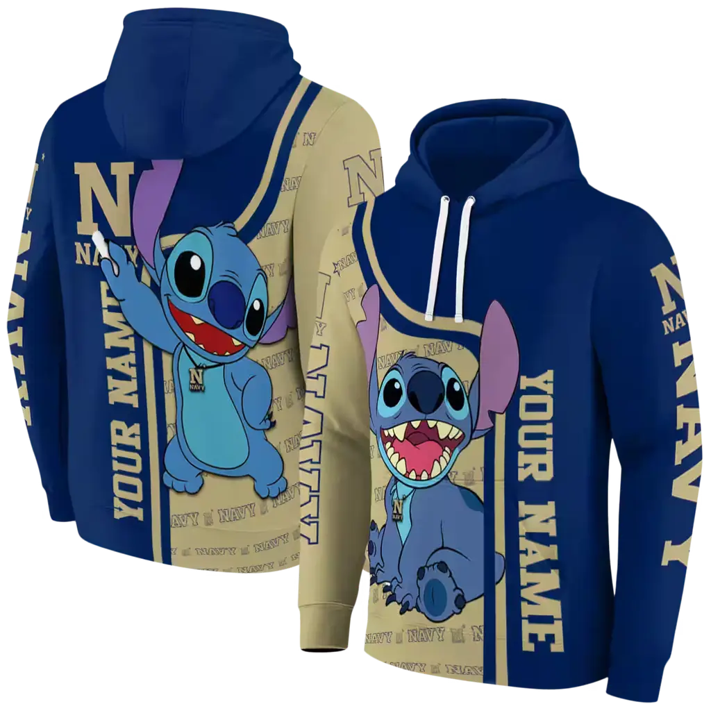 customized navy midshipmen stitch blue hoodie fashion forward customized navy midshipmen stitch blue hoodie fashion forward