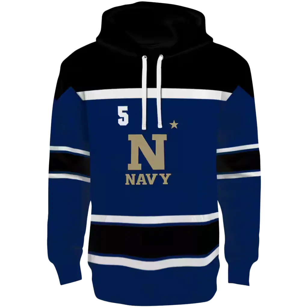 customized navy midshipmen striped pattern blue hoodie best selling customized navy midshipmen striped pattern blue hoodie best selling