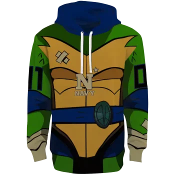 customized navy midshipmen superhero armor blue green hoodie best selling
