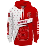 customized nc state wolfpack abstract shape red hoodie best selling