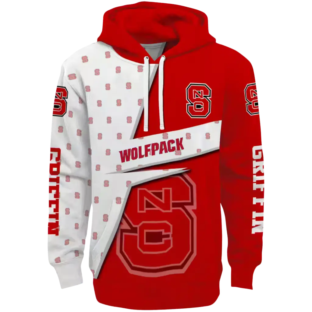 customized nc state wolfpack abstract shape red hoodie best selling customized nc state wolfpack abstract shape red hoodie best selling