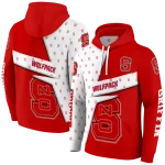 customized nc state wolfpack abstract shape red hoodie best selling
